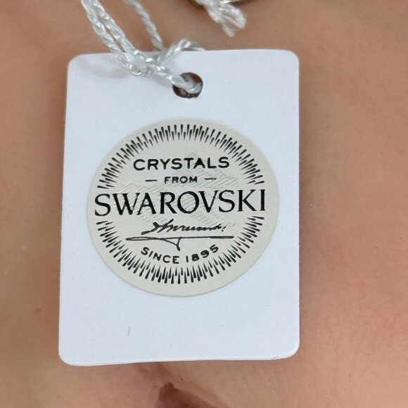 Swarovski Crystal Bracelet Silver-Tone Stainless Steel Adjustable - NWT - Picture 9 of 11